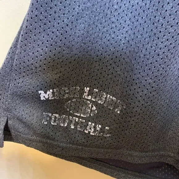 Champion Mens Athletic Shorts Mich Light‎ Football Size Large 36-38 Gray - Picture 2 of 5